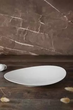 Блюдо фарфоровое овальное Плиссе Dcor de Table