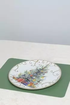 Блюдо фарфоровое с принтом Christmas Cinzia Andrea Fontebasso