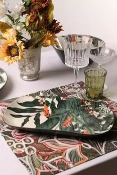 Блюдо фарфоровое с принтом Ночной сад Maxwell & Williams