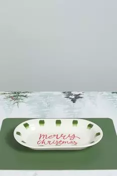 Блюдо фарфоровое с принтом в ассортименте COINCASA