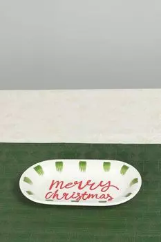 Блюдо фарфоровое с принтом в ассортименте COINCASA