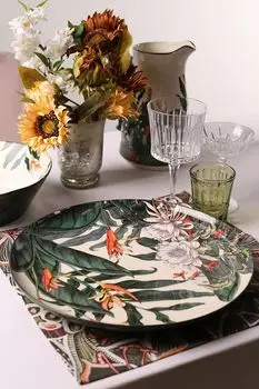 Блюдо керамическое с принтом Ночной сад Maxwell & Williams