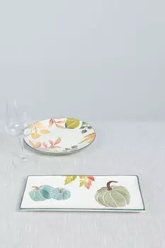 Блюдо керамическое с принтом Pumpkin COINCASA