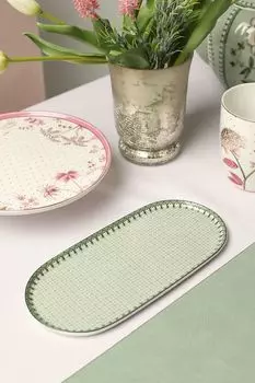 Блюдо овальное фарфоровое с принтом Lily&Lotus Pip Studio