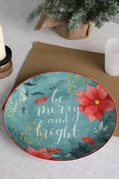 Блюдо сервировочное Christmas из фарфора Tognana