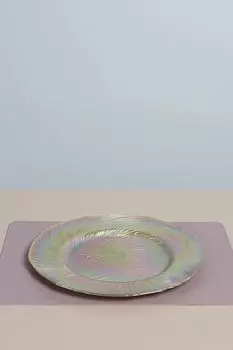 Блюдо стеклянное с принтом COINCASA