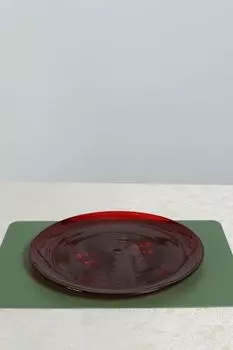 Блюдо стеклянное с принтом COINCASA