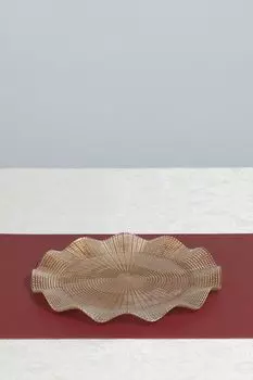 Блюдо стеклянное с принтом Glory Andrea Fontebasso