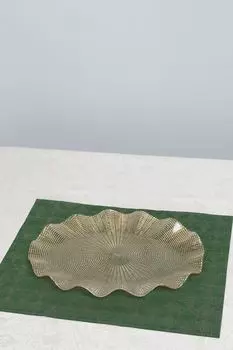 Блюдо стеклянное с принтом Glory Andrea Fontebasso