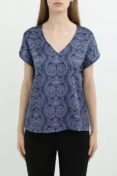 Блуза атласная c v-вырезом OVS