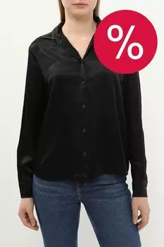 Блуза атласная с отложным воротником Marc O'Polo