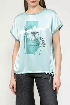 Блуза атласная с подолом на кулиске Auranna