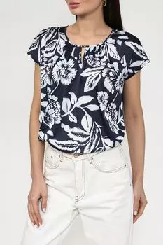 Блуза атласная с принтом More&More