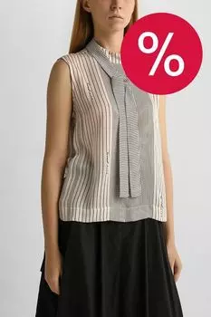 Блуза без рукавов в полоску TWINSET