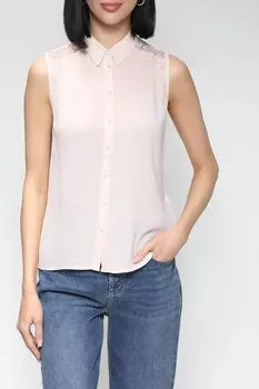 Блуза c кружевными вставками Naf Naf