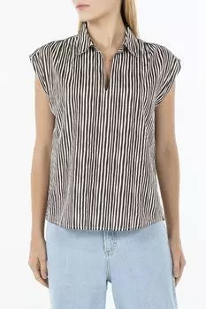 Блуза c v-вырезом в полоску OVS