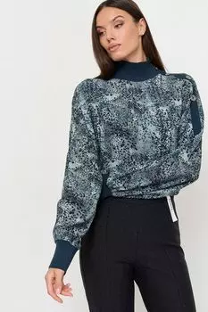 Блуза с воротником стойкой с принтом Franco Vello