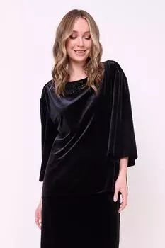 Блуза с расклешенным рукавом и стразами Franco Vello