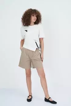 Блуза хлопковая асимметричного кроя ElectraStyle