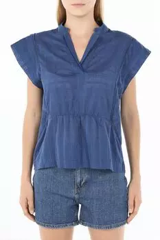 Блуза хлопковая c V-вырезом OVS