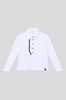 Блуза хлопковая с контрастными деталями Junior Republic