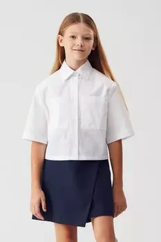 Блуза хлопковая с коротким рукавом Smena