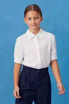 Блуза хлопковая с кружевной отделкой Smena