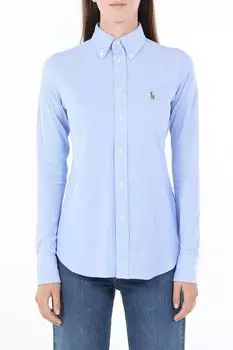 Блуза хлопковая с логотипом POLO RALPH LAUREN