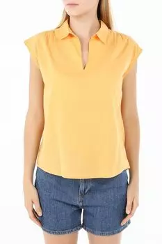 Блуза хлопковая с отложным воротником OVS