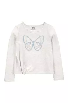 Блуза хлопковая с принтом Бабочка Carter's