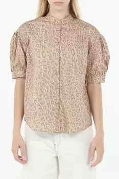 Блуза хлопковая с принтом TWINSET