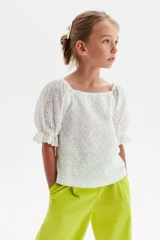 Блуза хлопковая с рукавами фонарики Silver Spoon Ceremony