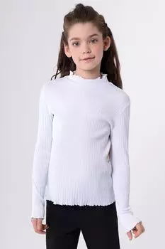 Блуза хлопковая с воротником стойкой Smena