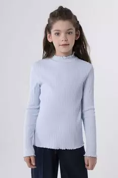 Блуза хлопковая с воротником стойкой Smena