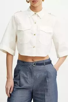 Блуза хлопковая укороченного кроя Marciano by Guess