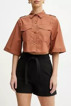 Блуза хлопковая укороченного кроя Marciano by Guess