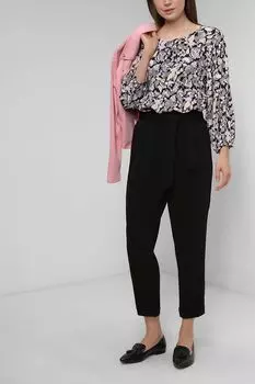 Блуза из эковискозы с цветочным принтом cut & pret