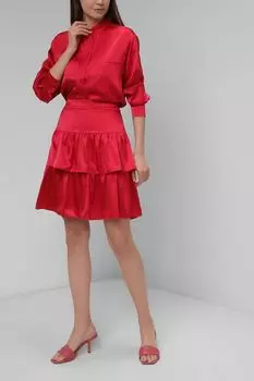 Блуза из шелка с воротником стойкой STEFFEN SCHRAUT