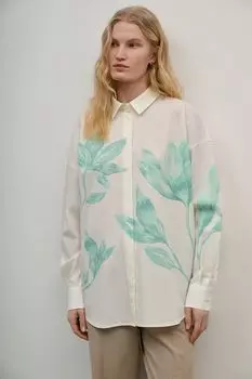 Блуза из смесового хлопка с принтом DREAMS by Alena Akhmadullina