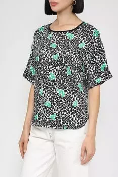 Блуза из вискозы с мелким принтом Taifun