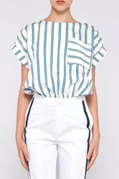 Блуза из вискозы с накладным карманом Silvian Heach