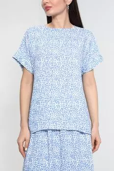 Блуза из вискозы с принтом BELUCCI