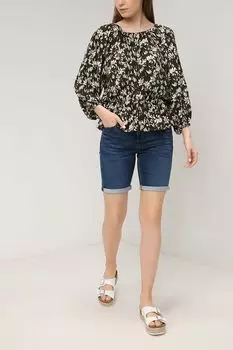 Блуза из вискозы с принтом cut & pret