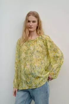 Блуза на кулиске с принтом DREAMS by Alena Akhmadullina