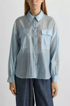 Блуза полупрозрачная с карманами Rinascimento