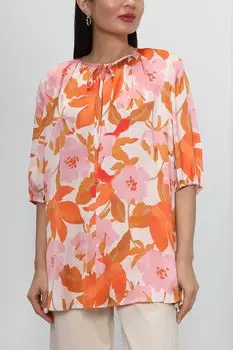 Блуза с цветочным принтом BOSS