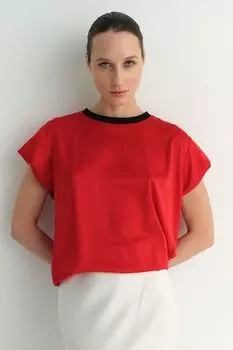 Блуза с контрастными деталями LAROOM