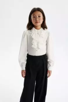 Блуза с оборками на груди Silver Spoon