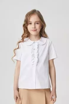 Блуза с оборкой на планке Choupette