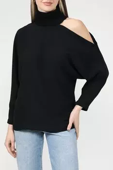 Блуза с открытым плечом и воротником стойкой Ipekyol